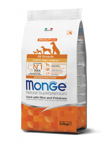 Monge monoprotein sausas pašaras šuniukams su antiena, 2,5kg