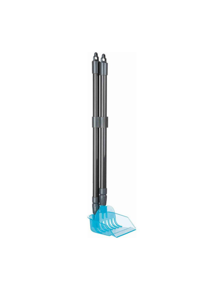 TRIXIE  Išmatų semtuvas su grėbliu, 57-102 cm, pilka-mėlyna TRIXIE  Išmatų semtuvas su grėbliu, 57-102 cm, pilka-mėlyna