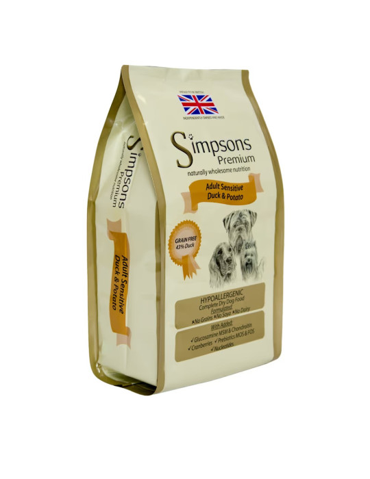 Simpsons Premium maistas šunims su antiena ir bulvėmis - 2kg