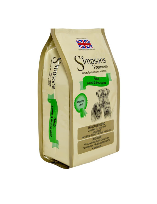 Simpsons Premium maistas šunims su ėriena - 2kg