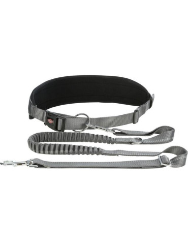 TRIXIE Juosmens diržas su pavadėliu, paminkštintas neoprenu, diržas 70-130 cm-9 cm