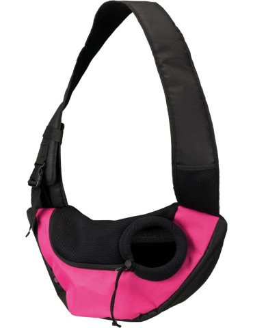 TRIXIE Sling priekio krepšys, 50x25x18 cm, rausvas-juodas
