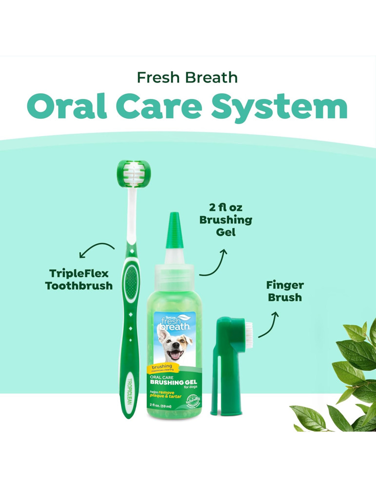 Tropiclean Fresh Breath šunų dantų valymo rinkinys