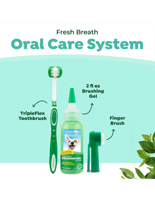 Tropiclean Fresh Breath šunų dantų valymo rinkinys