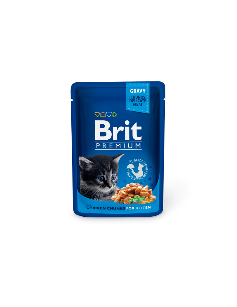 Brit Premium konservai katėms su vištiena - 100g Brit Premium konservai katėms su vištiena - 100g
