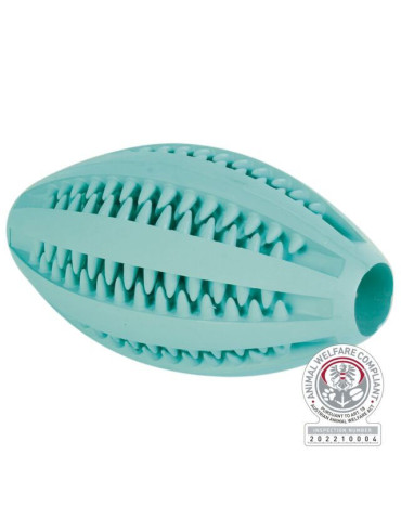 TRIXIE Denta Fun kamuolys, mėtinis, natūrali guma, 11 cm