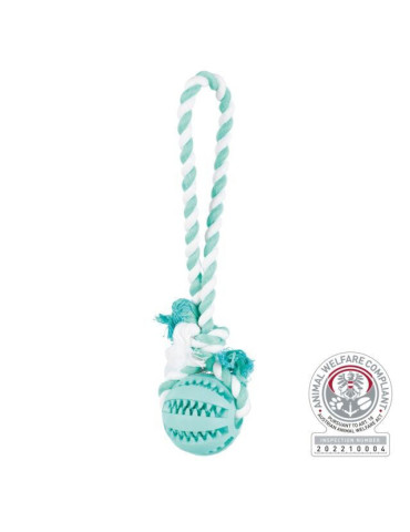 TRIXIE Denta Fun Kamuolys su virve, natūrali guma, 7-24 cm