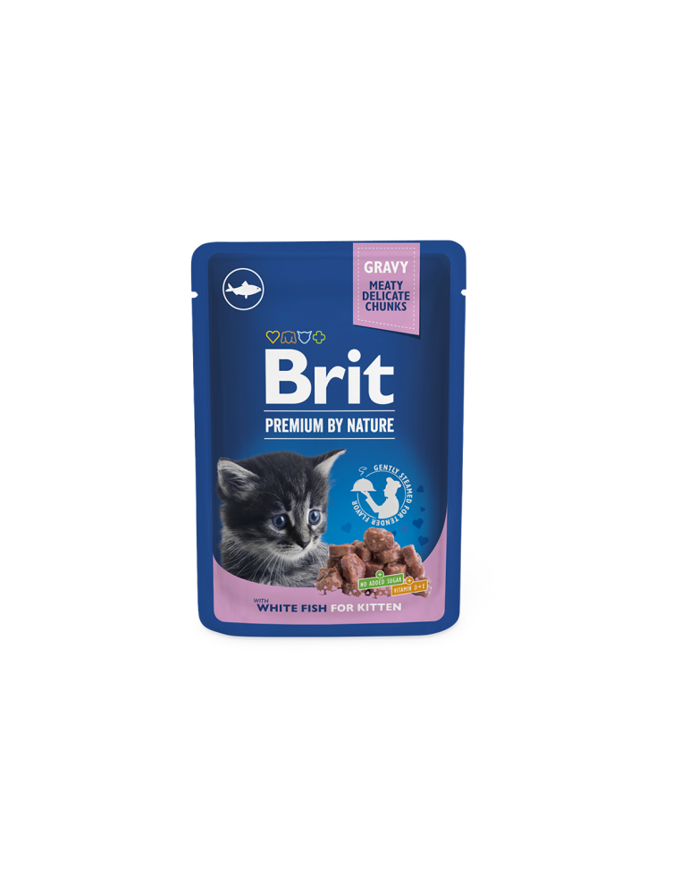 Brit Premium konservai katėms su žuvimi - 100g Brit Premium konservai katėms su žuvimi - 100g
