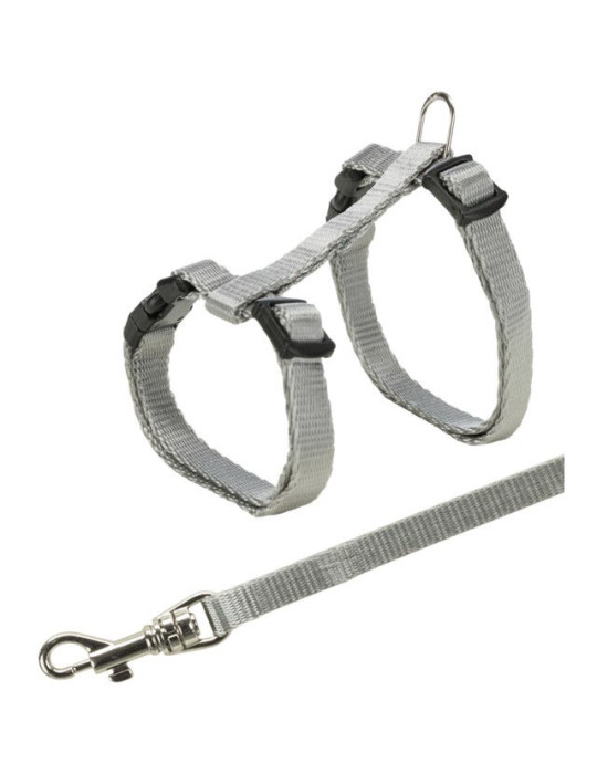TRIXIE  Junior Kačiukų petnešos su pavadėliu, 19-31 cm-8 mm, 1.20 m TRIXIE  Junior Kačiukų petnešos su pavadėliu, 19-31 cm-8 mm, 1.20 m