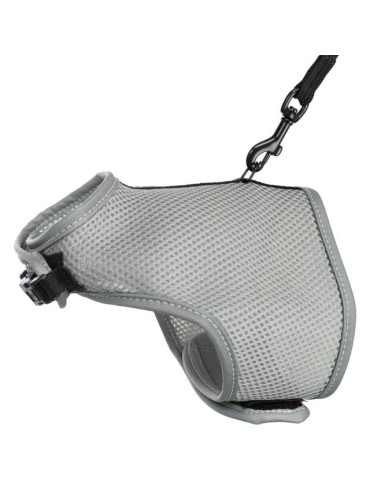TRIXIE Kačių petnešos minkštos su pavadėliu, 24-42 cm, 1.20 m