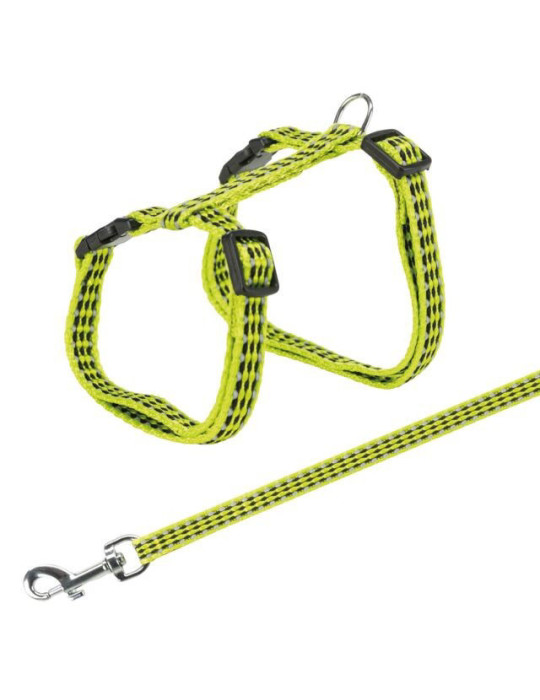 TRIXIE  Kačių petnešos su pavadėliu, atspind., metal. sagtys, 22-42 cm-10 mm, 1.20 m TRIXIE  Kačių petnešos su pavadėliu, atspind., metal. sagtys, 22-42 cm-10 mm, 1.20 m
