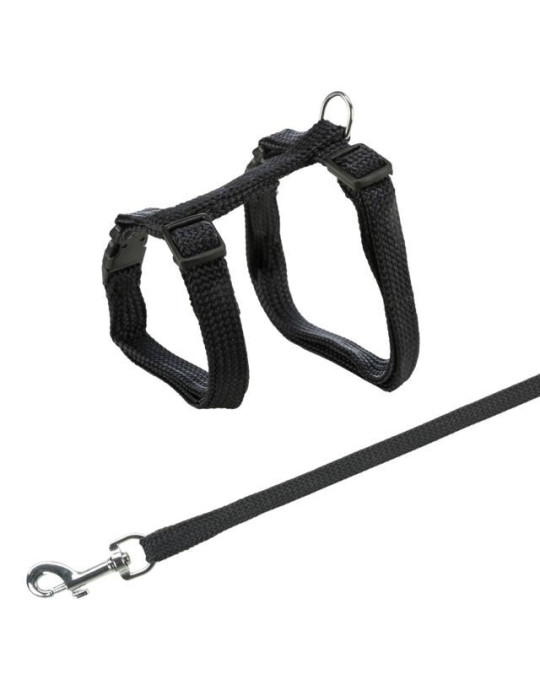 TRIXIE  Kačių petnešos su pavadėliu, Snap, Easy, 22-42 cm-10 mm, 1.25 m TRIXIE  Kačių petnešos su pavadėliu, Snap, Easy, 22-42 cm-10 mm, 1.25 m