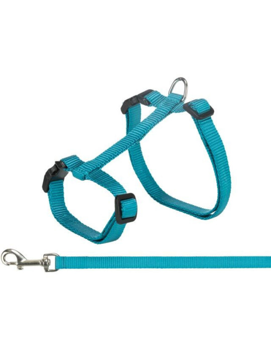 TRIXIE  Kačių petnešos su pavadėliu, XXL, 34-57 cm-13 mm, 1.20 m TRIXIE  Kačių petnešos su pavadėliu, XXL, 34-57 cm-13 mm, 1.20 m