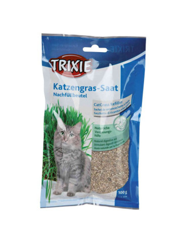 TRIXIE Žolė katėms maišelyje, apie 100 g (Miežiai)