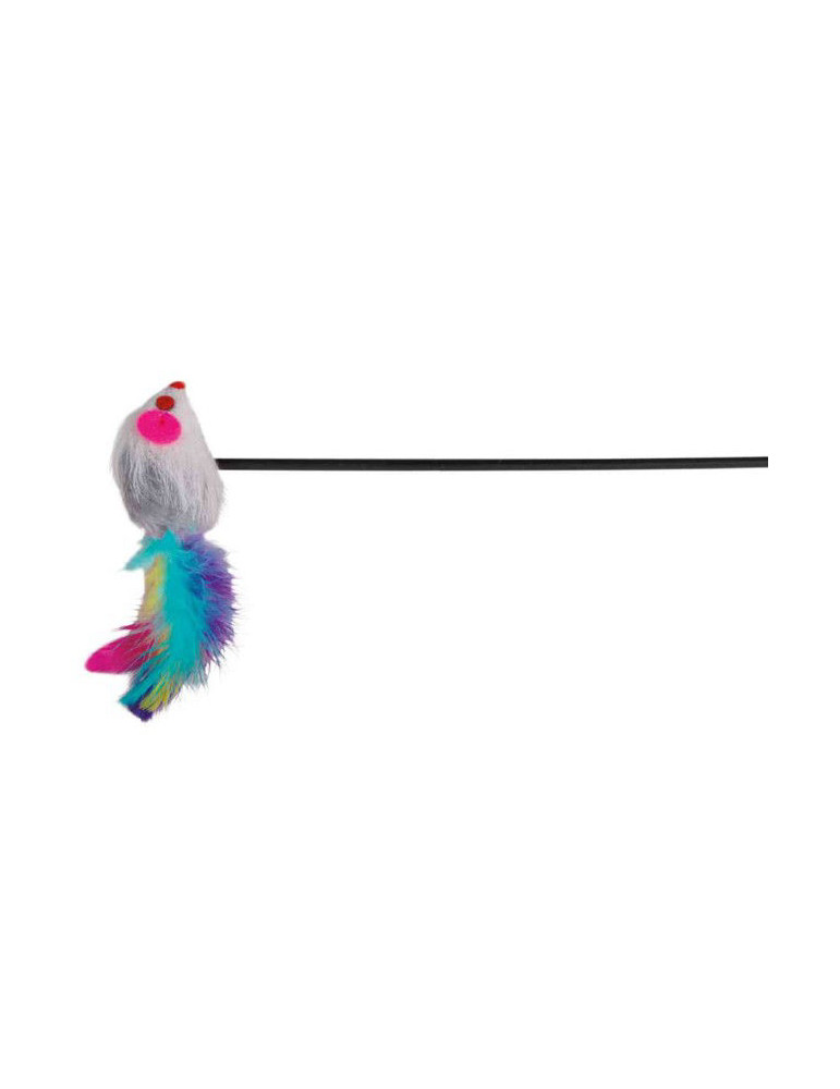 TRIXIE  Meškerė su pele, plastm.-pliušas, su kačių mėta, 50 cm TRIXIE  Meškerė su pele, plastm.-pliušas, su kačių mėta, 50 cm