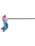 TRIXIE  Meškerė su pele, plastm.-pliušas, su kačių mėta, 50 cm