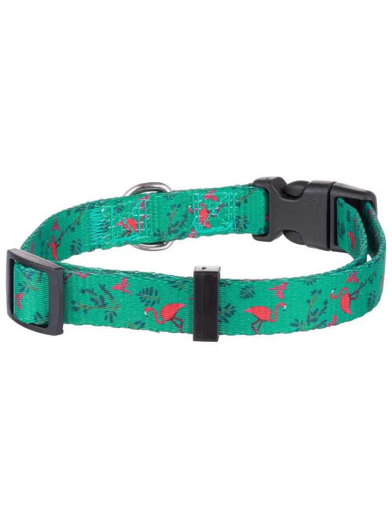 Flamingo Collar Samar Green – reguliuojamas antkaklis šunims