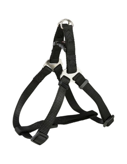 TRIXIE Premium One Touch petnešos, XS-S 30-40cm/10mm, juodos