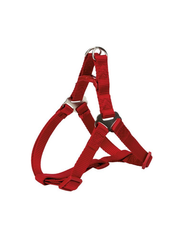 TRIXIE Premium One Touch petnešos, XS-S 30-40cm/10mm, raudonos