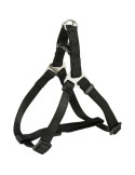 TRIXIE Premium One Touch petnešos, M 50-65cm/20mm, juodos