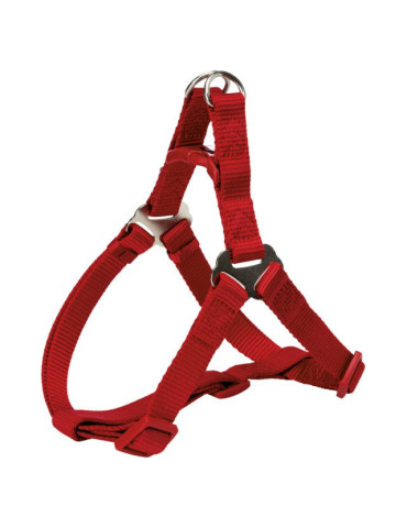 TRIXIE Premium One Touch petnešos, L 65-80cm/25mm, raudonos