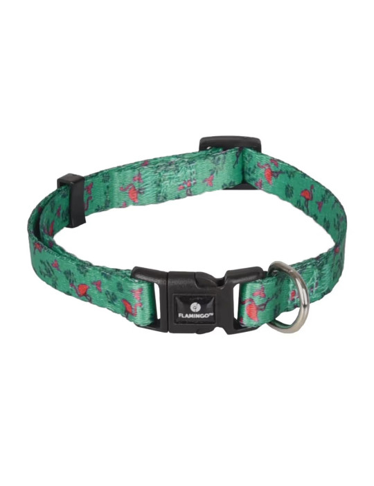 Flamingo Collar Samar Green – reguliuojamas antkaklis šunims