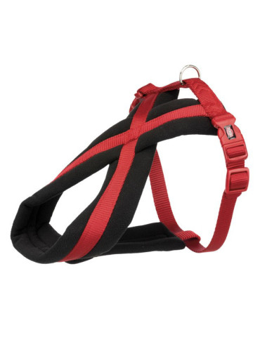TRIXIE Premium touring petnešos, S-M 40-70cm/20mm, raudonos