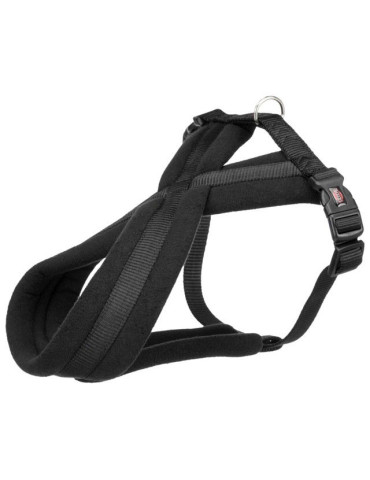 TRIXIE Premium touring petnešos, M-L 50-90cm/25mm, juodos