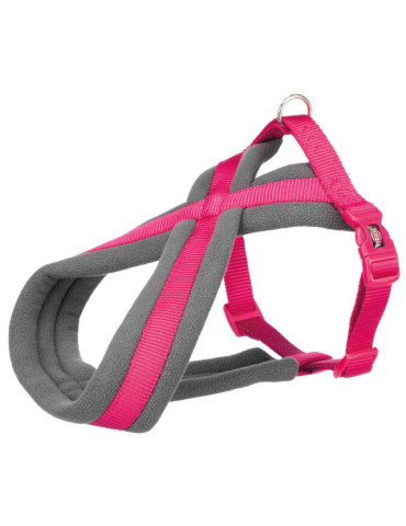TRIXIE Premium touring petnešos, L-XL 70-110cm/25mm, fuksija