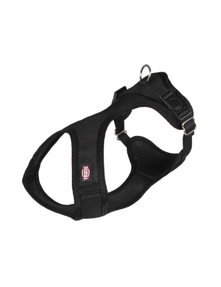 TRIXIE Comfort Soft touring petnešos, XS-S 30-45cm/15mm, juodos