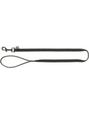 TRIXIE Softline Elegance pavadys, M-L 1m/20mm, juodas/grafito