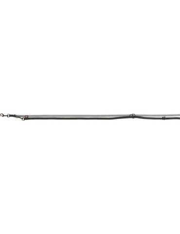 TRIXIE Softline Elegance pritaikomas pavadys, M-L 2m/20mm, juodas/grafito