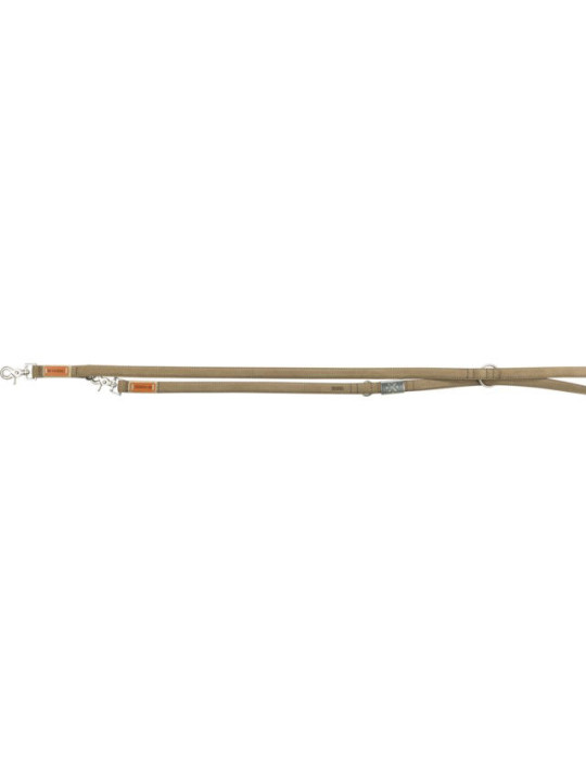 TRIXIE BE NORDIC pritaikomas pavadys, oda M-L 2m/20mm, smėlio TRIXIE BE NORDIC pritaikomas pavadys, oda M-L 2m/20mm, smėlio