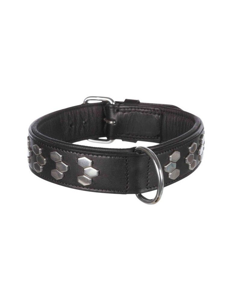 TRIXIE Active antkaklis su met. apdaila, oda L 45-55cm/40mm, juodas