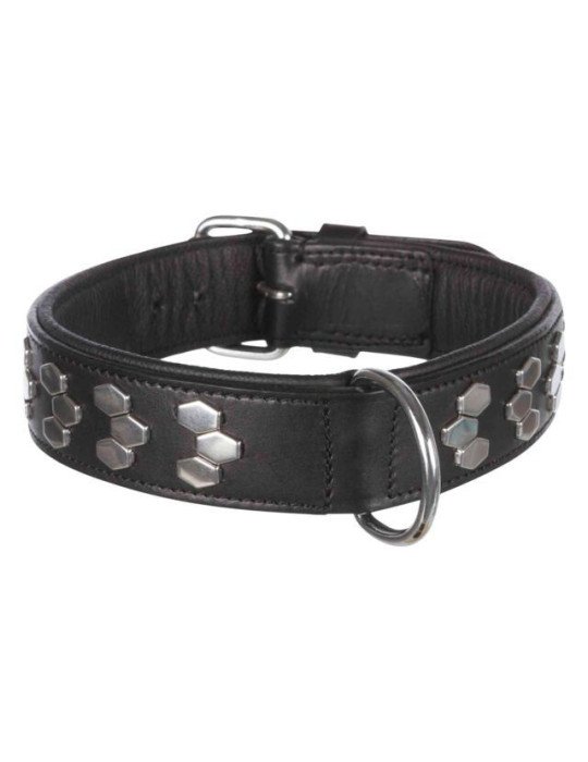 TRIXIE Active antkaklis su met. apdaila, oda L 45-55cm/40mm, juodas