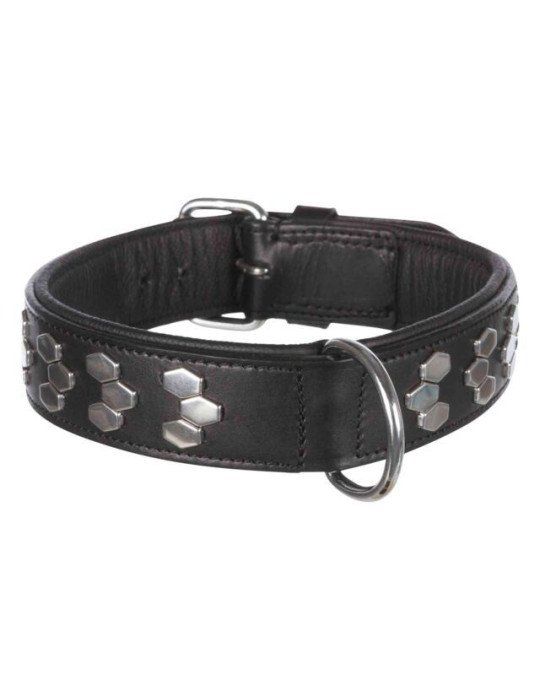 TRIXIE Active antkaklis su met. apdaila, oda XL 65-75cm/40mm, juodas