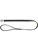 TRIXIE Rustic rieb. odos pavadys Heartbeat, M-L 1m/20mm, juodas