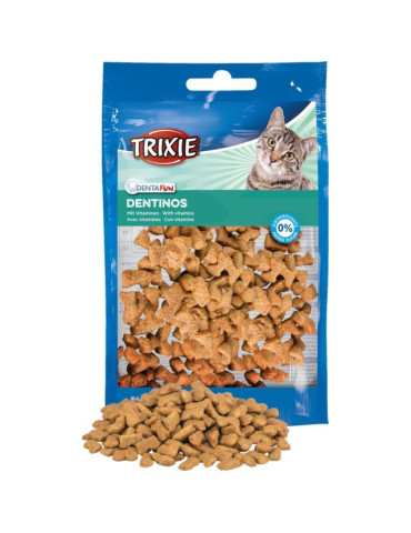 TRIXIE Denta Fun skanėstai katėms su vitaminais, 50 g