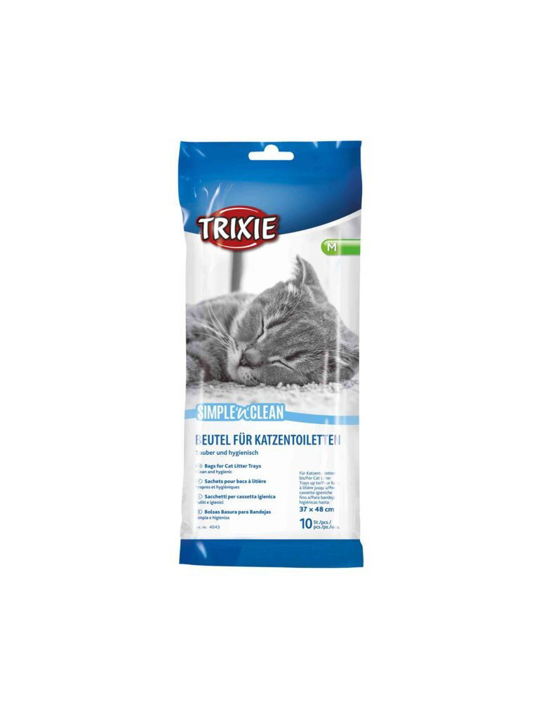 TRIXIE Simple'n'Clean maišai kačių tualetui, L, 10 vnt. TRIXIE Simple'n'Clean maišai kačių tualetui, L, 10 vnt.