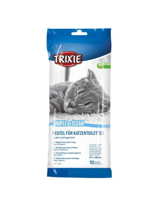 TRIXIE Simple'n'Clean maišai kačių tualetui, L, 10 vnt. TRIXIE Simple'n'Clean maišai kačių tualetui, L, 10 vnt.