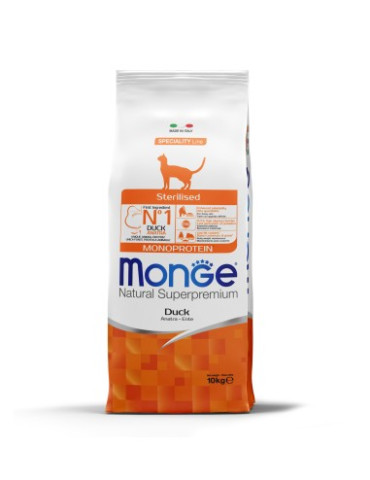 Monge Monoprotein pašaras sterilizuotoms katėms su antiena - 10kg