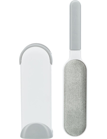 TRIXIE Pūkų surinkimo šepetys su talpa pūkams, 33 cm, baltas/pilkas