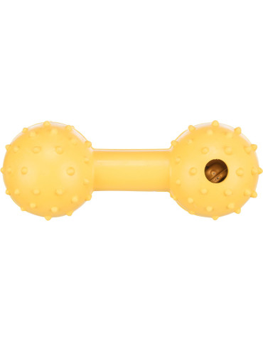 TRIXIE žaislas šunims - guminis hantelis su varpeliu, 17cm