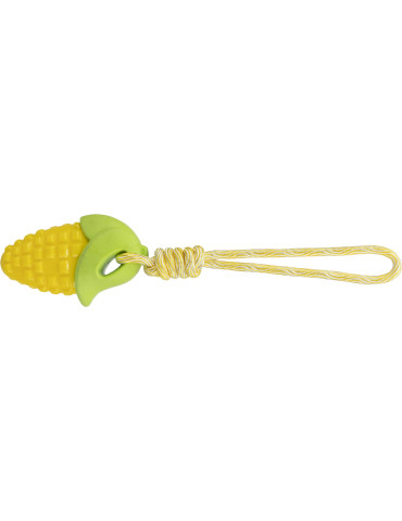 TRIXIE Žaislas šuniui Kukurūzų burbuolė ant virvės, 13 cm/34 cm