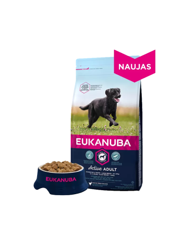 Eukanuba Large Adult sausas maistas šunims su vištiena - 15kg