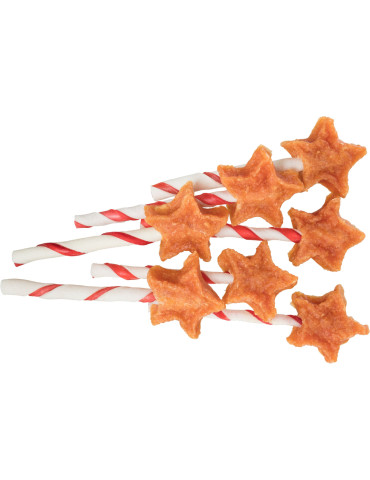 TRIXIE Xmas Vištienos saldainis ant pagaliuko, be pakuotės, 12 cm, 14 g