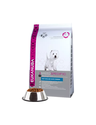 Eukanuba West Highland Terrier sausas maistas su vištiena - 2,5kg