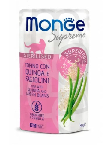 Monge SUPREME konservai sterilizuotoms katėms su tunu 80g