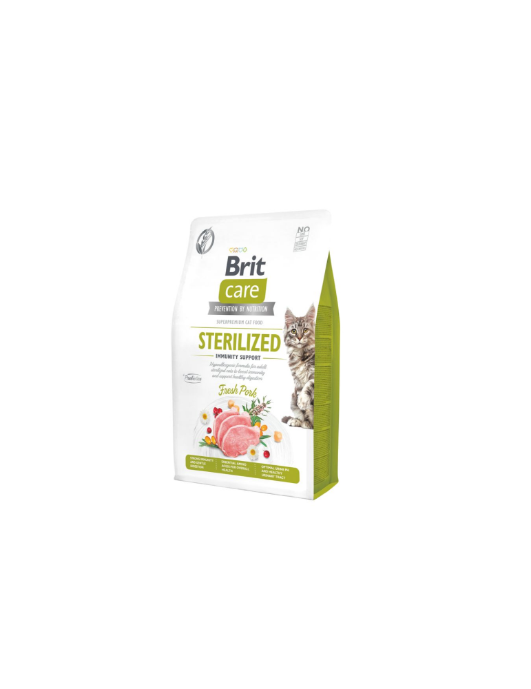 Brit Care sausas maistas sterilizuotoms katėms su kiauliena - 400g Brit Care sausas maistas sterilizuotoms katėms su kiauliena - 400g