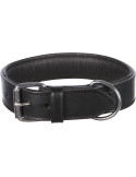 TRIXIE Active antkaklis, naturali  oda, L-XL: 55-65 cm/40 mm, juodas